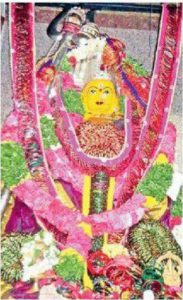 Mother Goddess in Ujjaini Mahankali Temple Malkajgiri decorated with Bangles