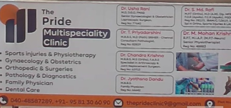 The Pride Multispeciality Clinic -Yapral